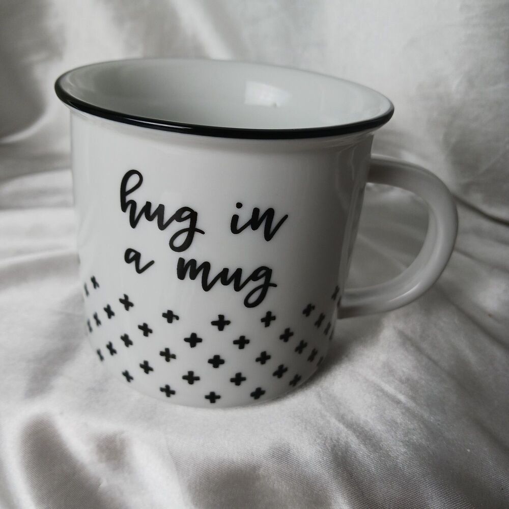 HUG IN A MUG-BLACK TEXT- BY COLLINS